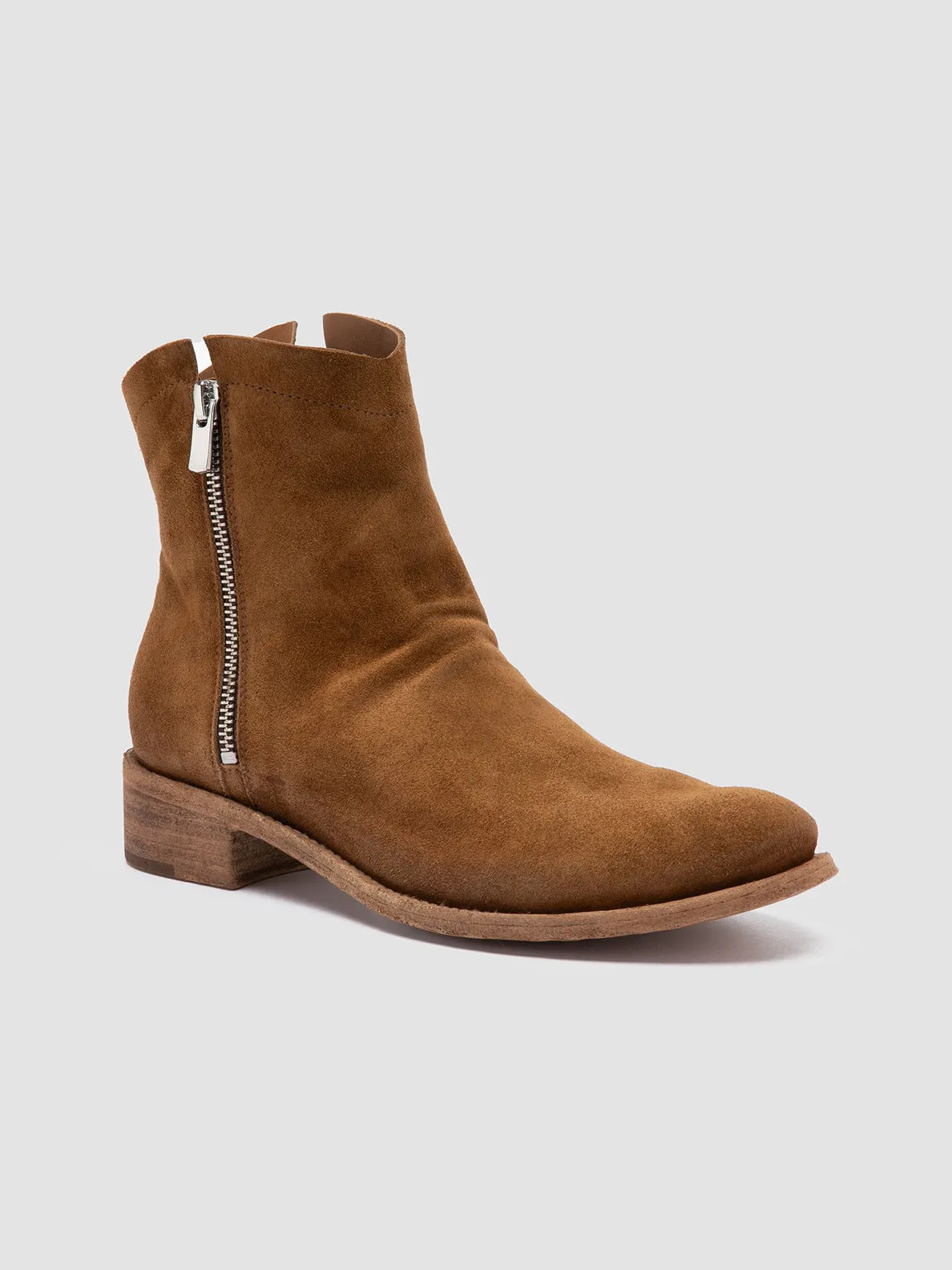 LISON 051 - Brown Suede Ankle Boots