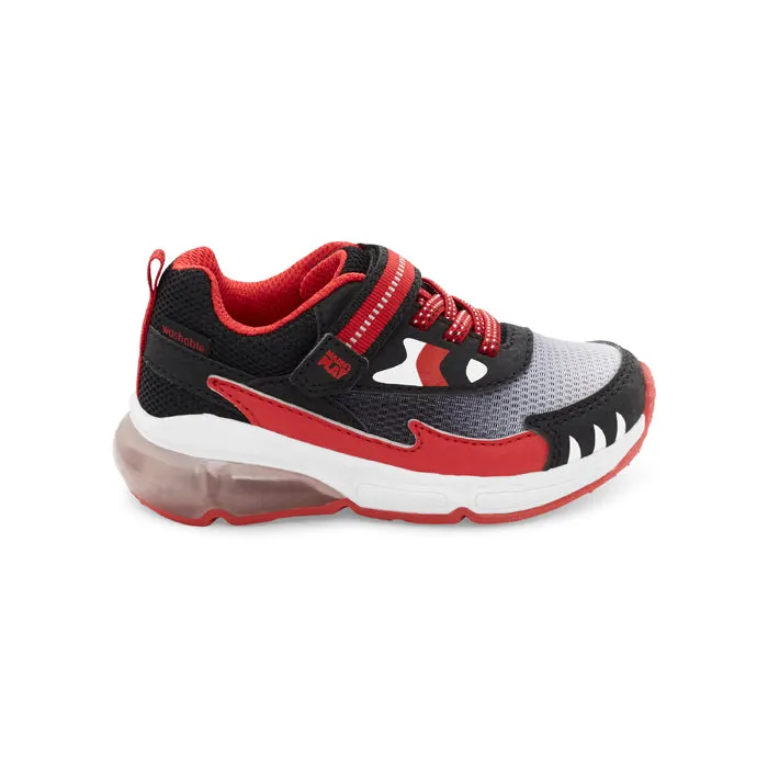 Little Boy Stride Rite M2P Lighted Jaws Black/Red