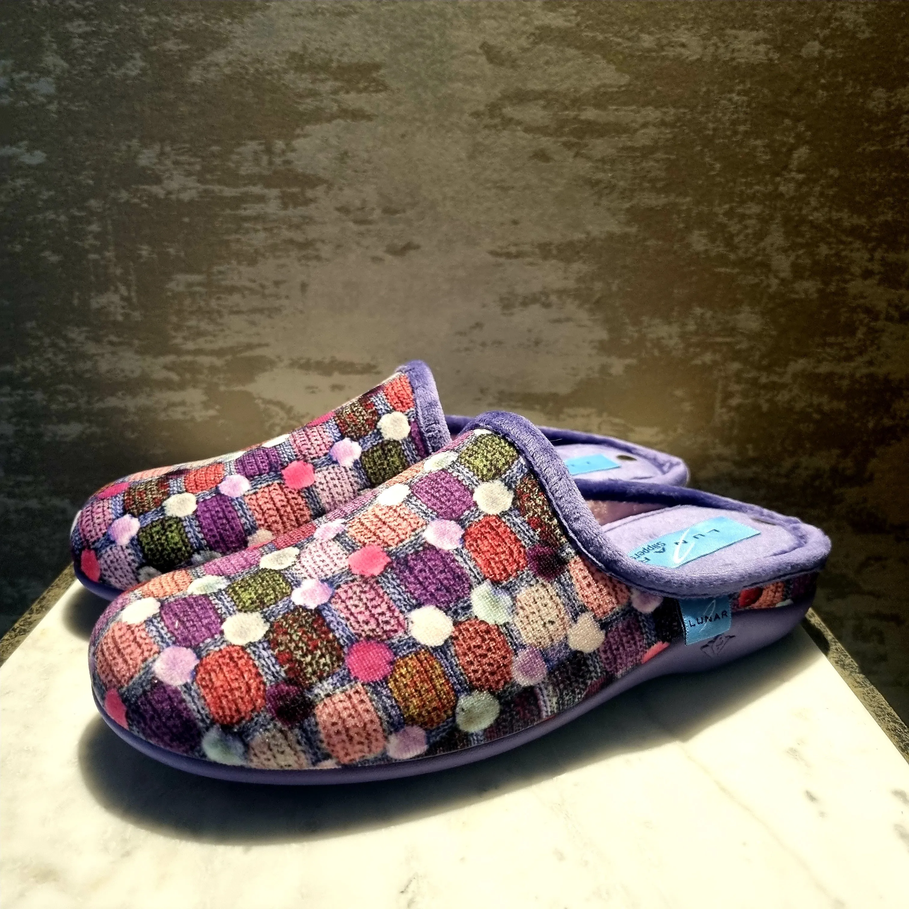 Lunar Crackle Mule Slipper