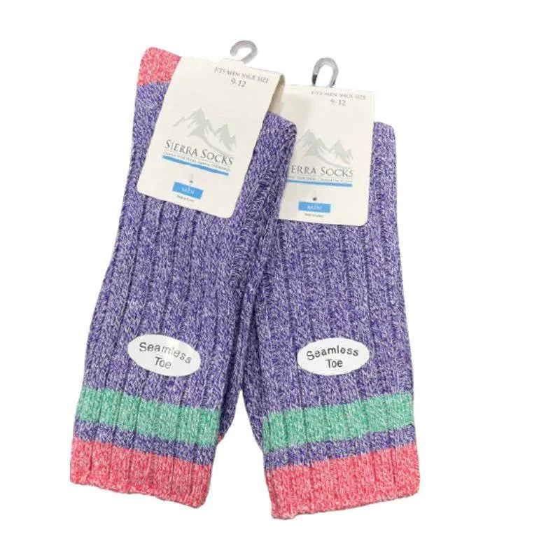 Men's Colorful Crew Socks for Hunting, Hiking, Outdoors