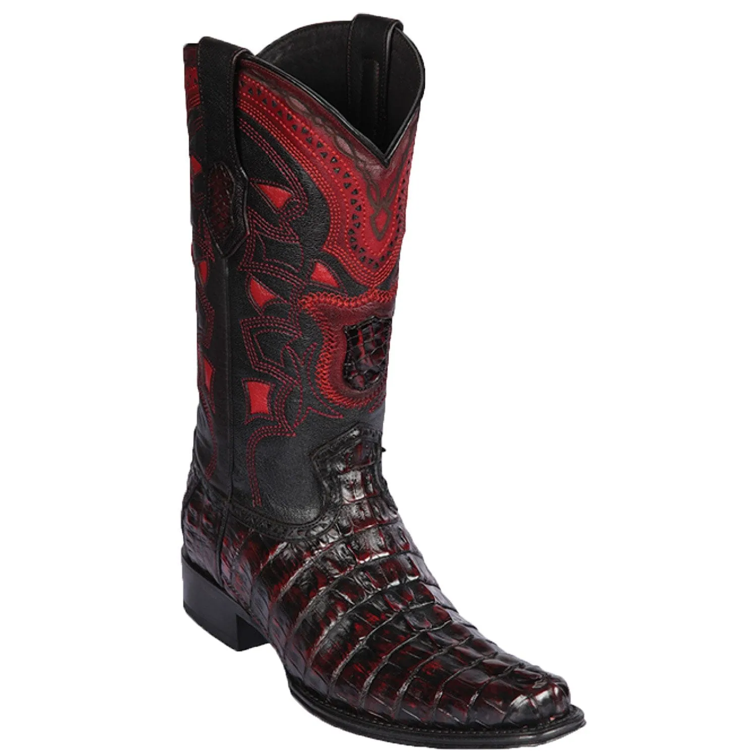 Men's Los Altos Original Caiman Tail European Square Toe Boot 7601