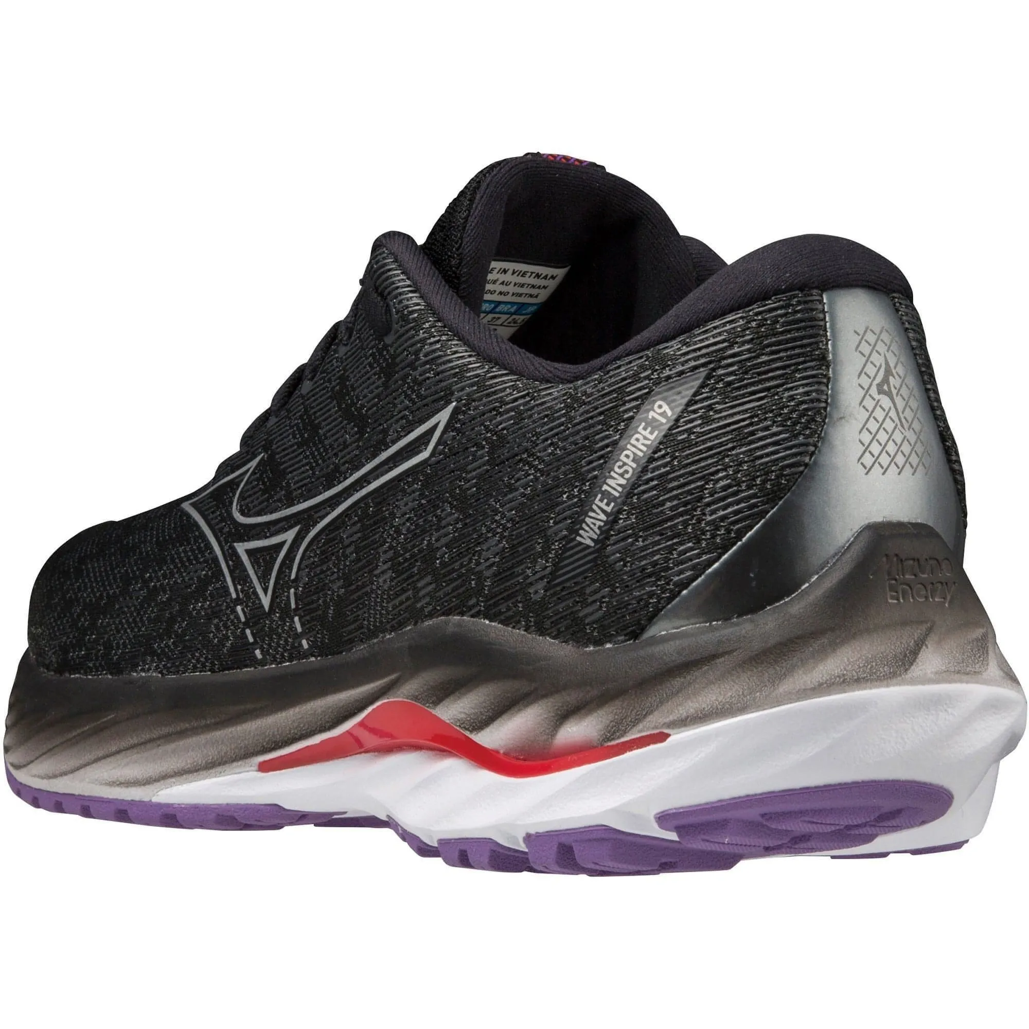 Mizuno Wave Inspire 19 Womens Running Shoes - Black