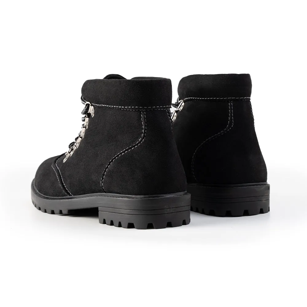 Monkstory Suede Boots  - Black