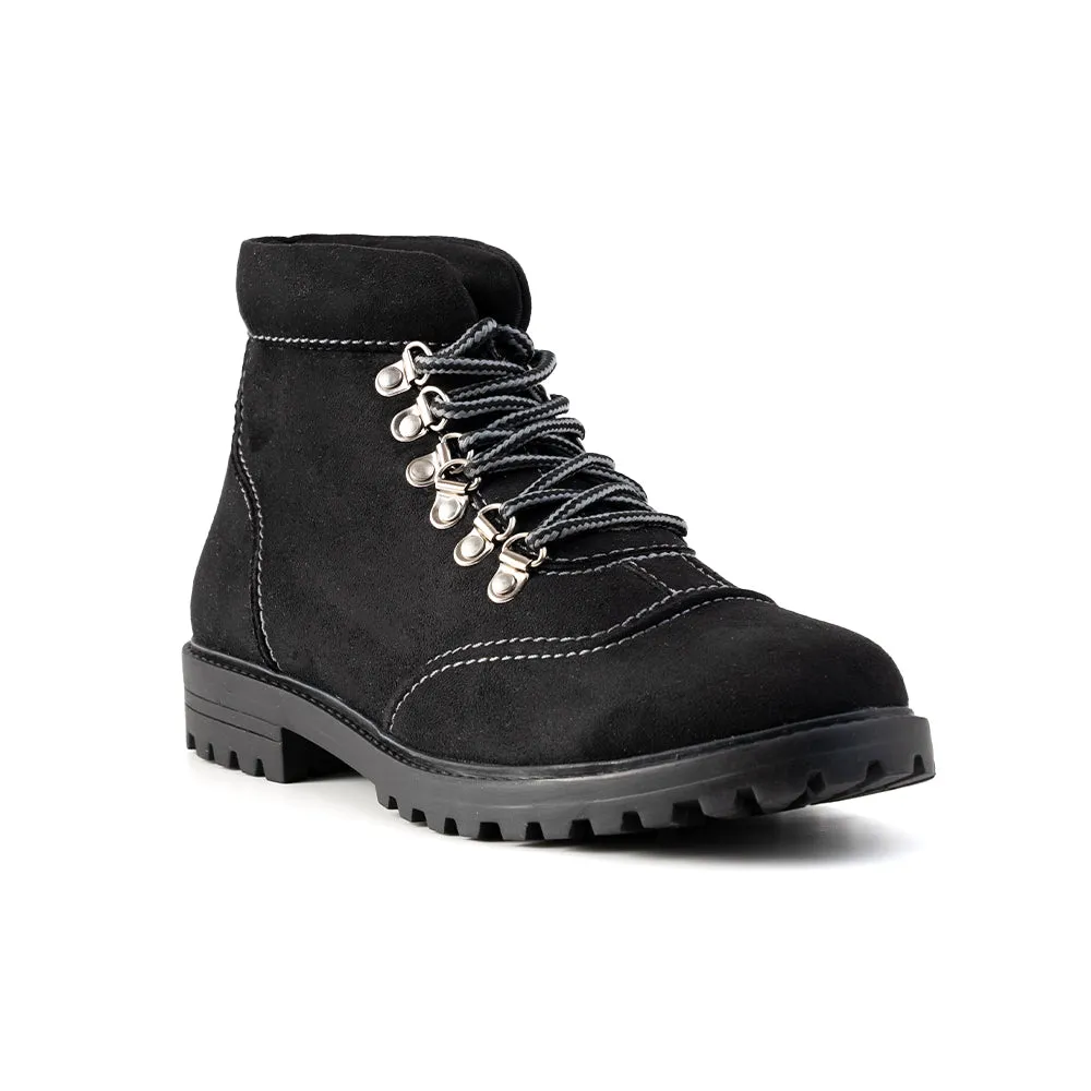 Monkstory Suede Boots  - Black