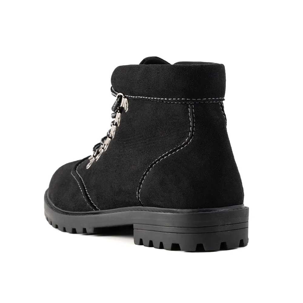 Monkstory Suede Boots  - Black