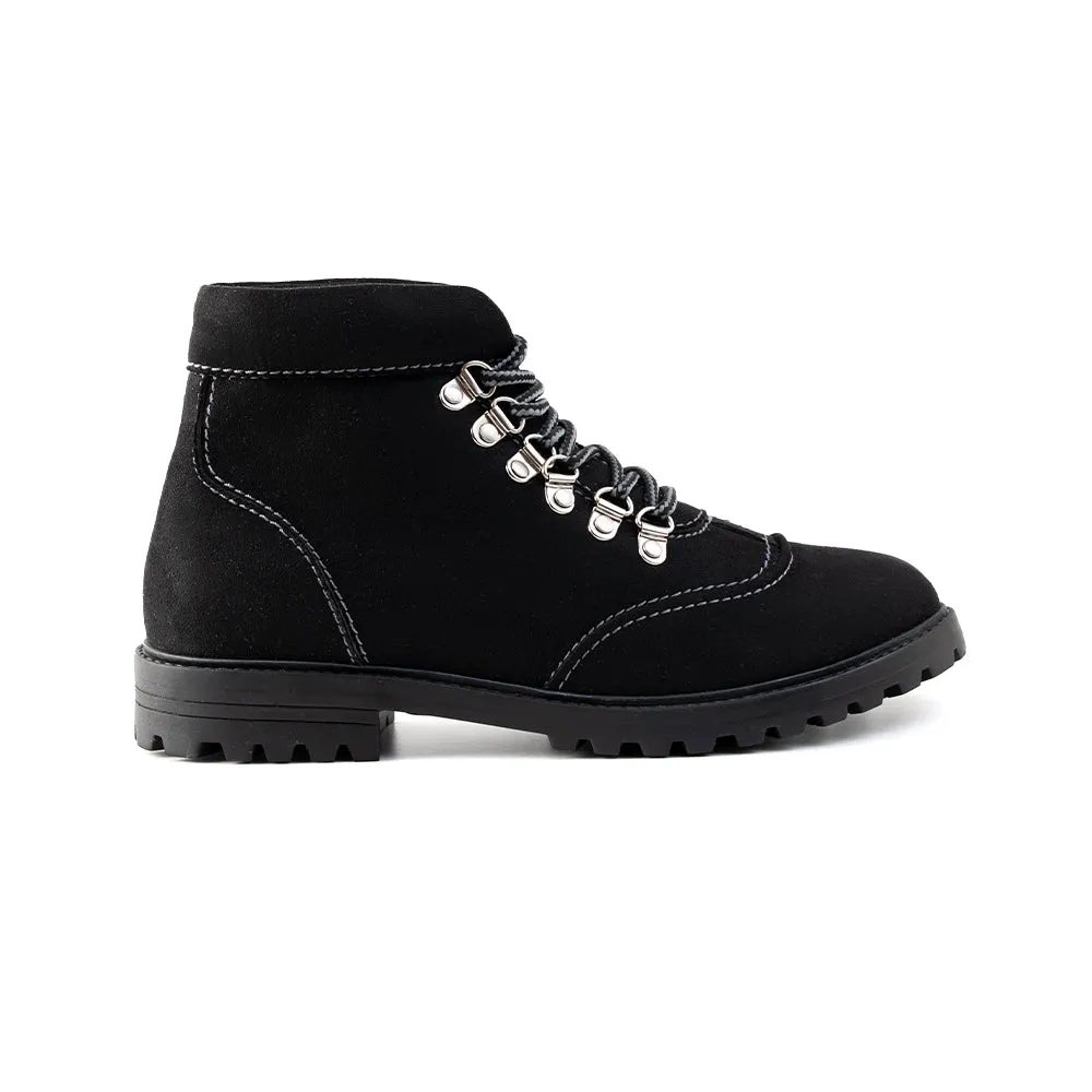 Monkstory Suede Boots  - Black