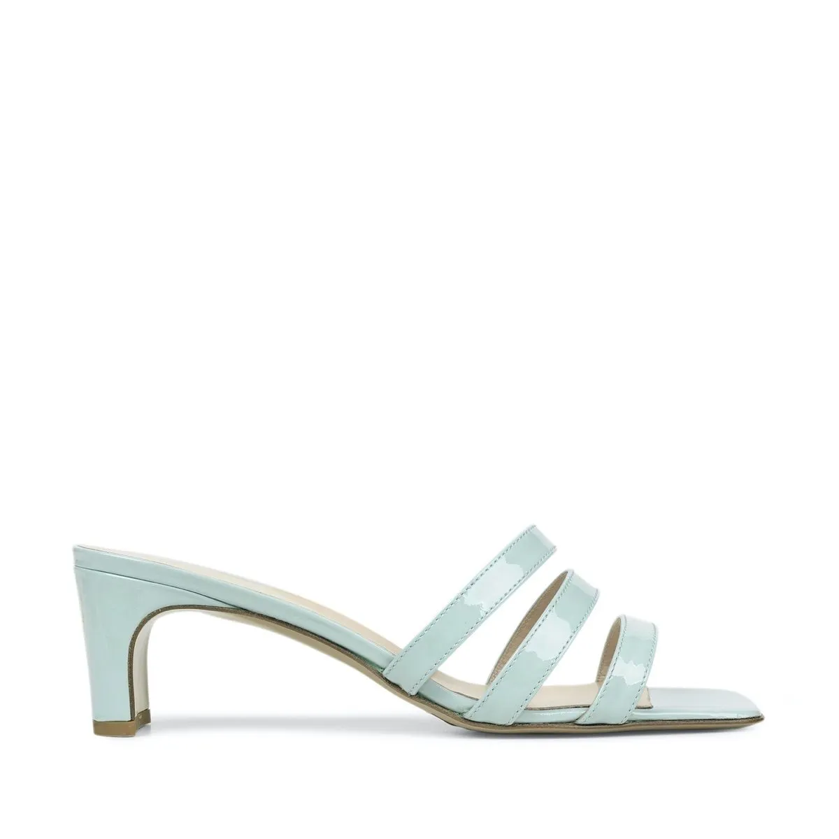 New Heels Mule Sandals In Aquamarine