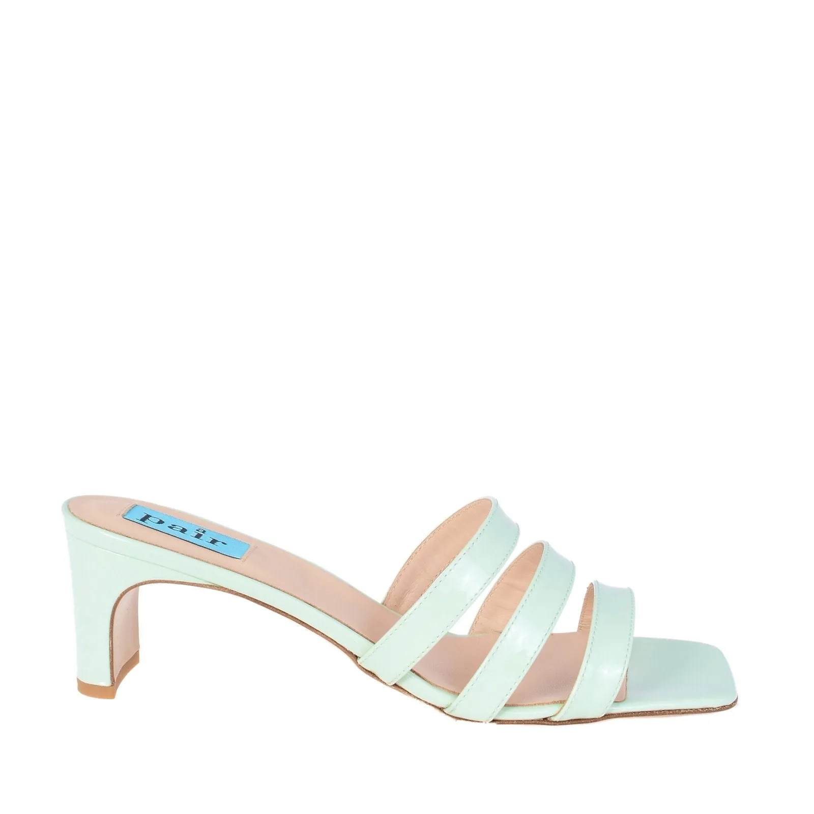 New Heels Mule Sandals In Aquamarine