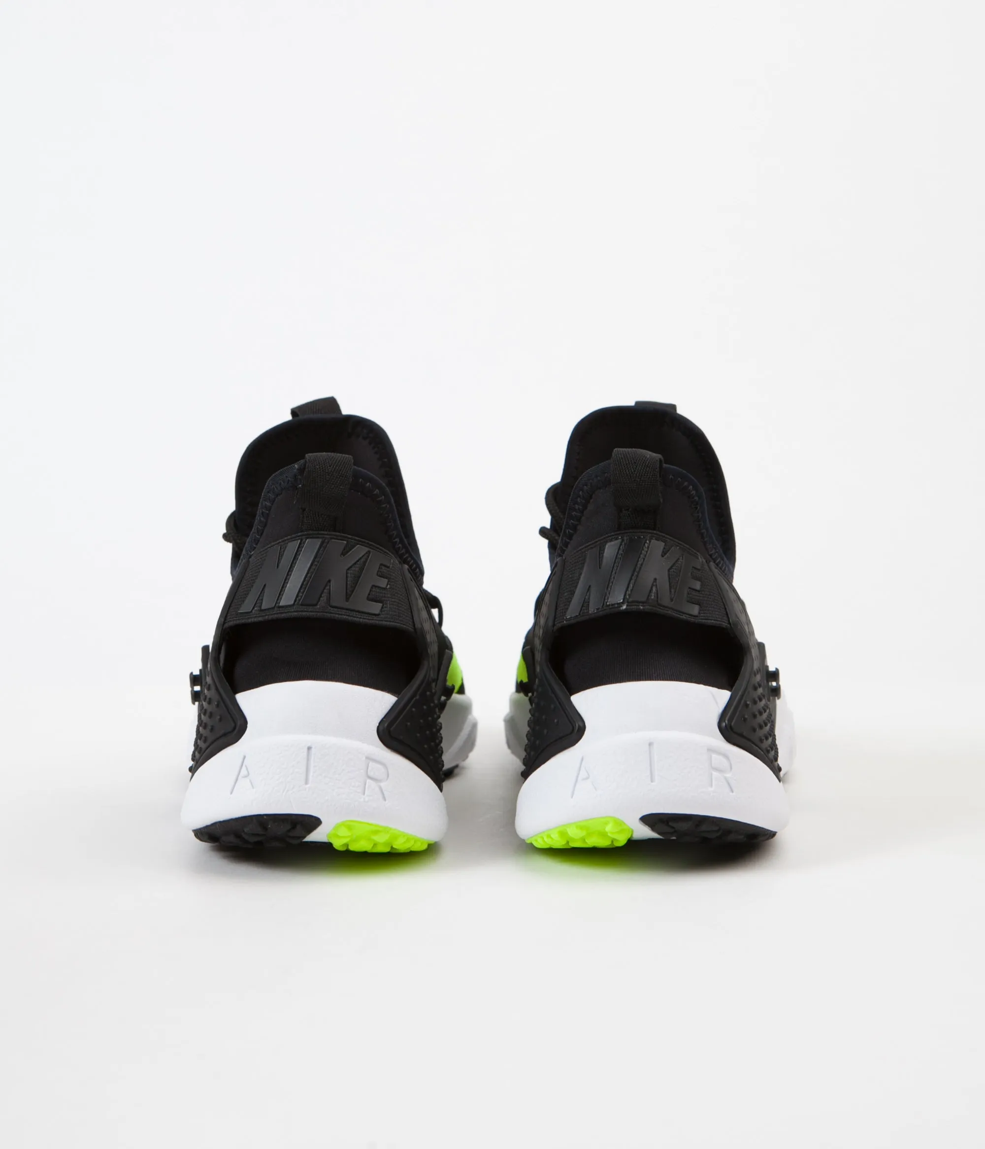 Nike Air Huarache Drift Shoes - Volt / Black - White