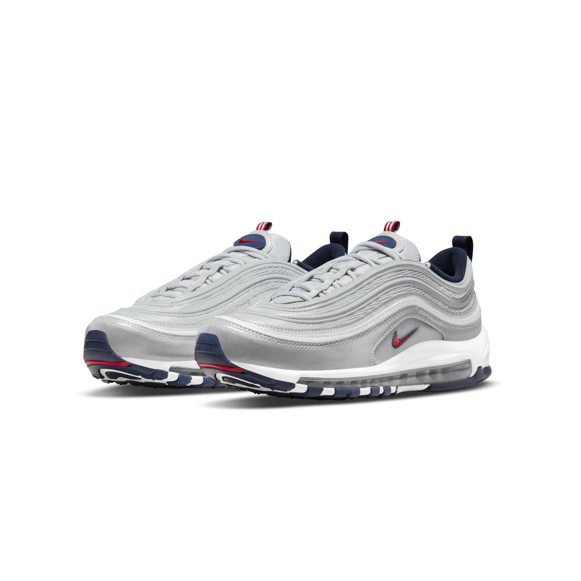 Nike Mens Air Max 97 Puerto Rico Shoes 'Metallic Silver'