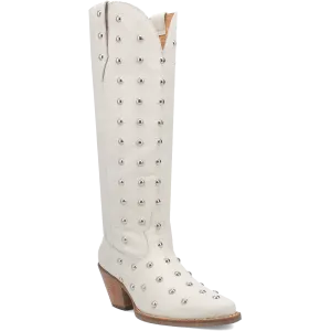 Online Exclusive | Dingo | Broadway Bunny Leather Boot in White **PREORDER