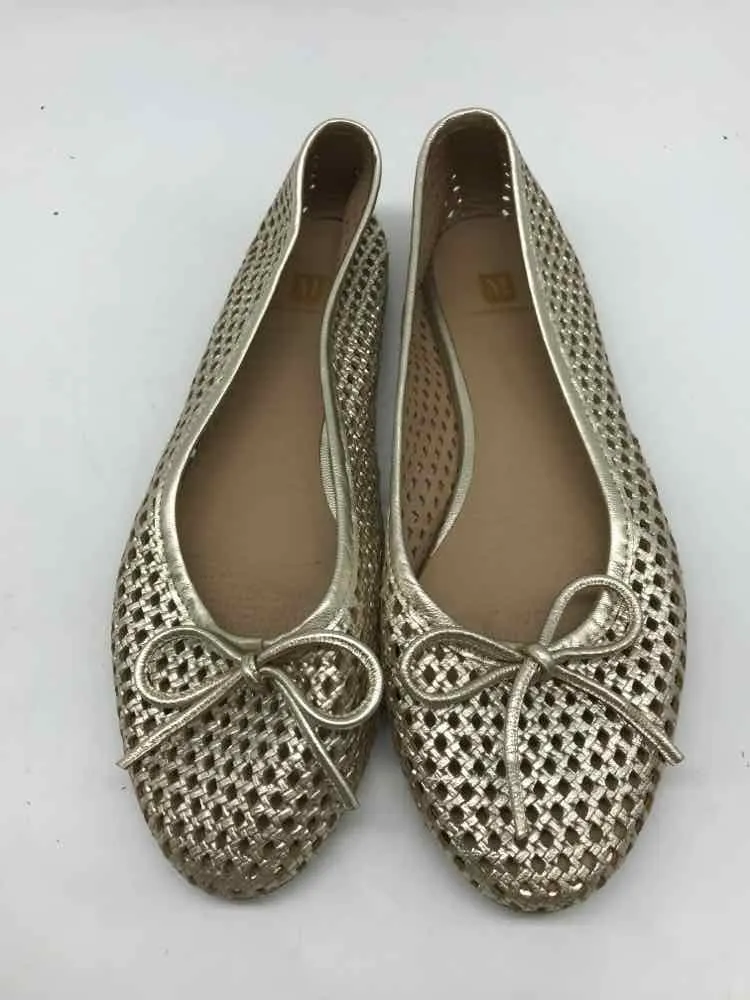 Pre-Owned Bruno Magli Silver Size 39 Ballet Flats