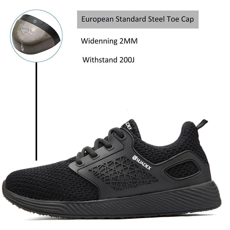 RAYS | SUADEX Breathable Steel Toe Sneakers