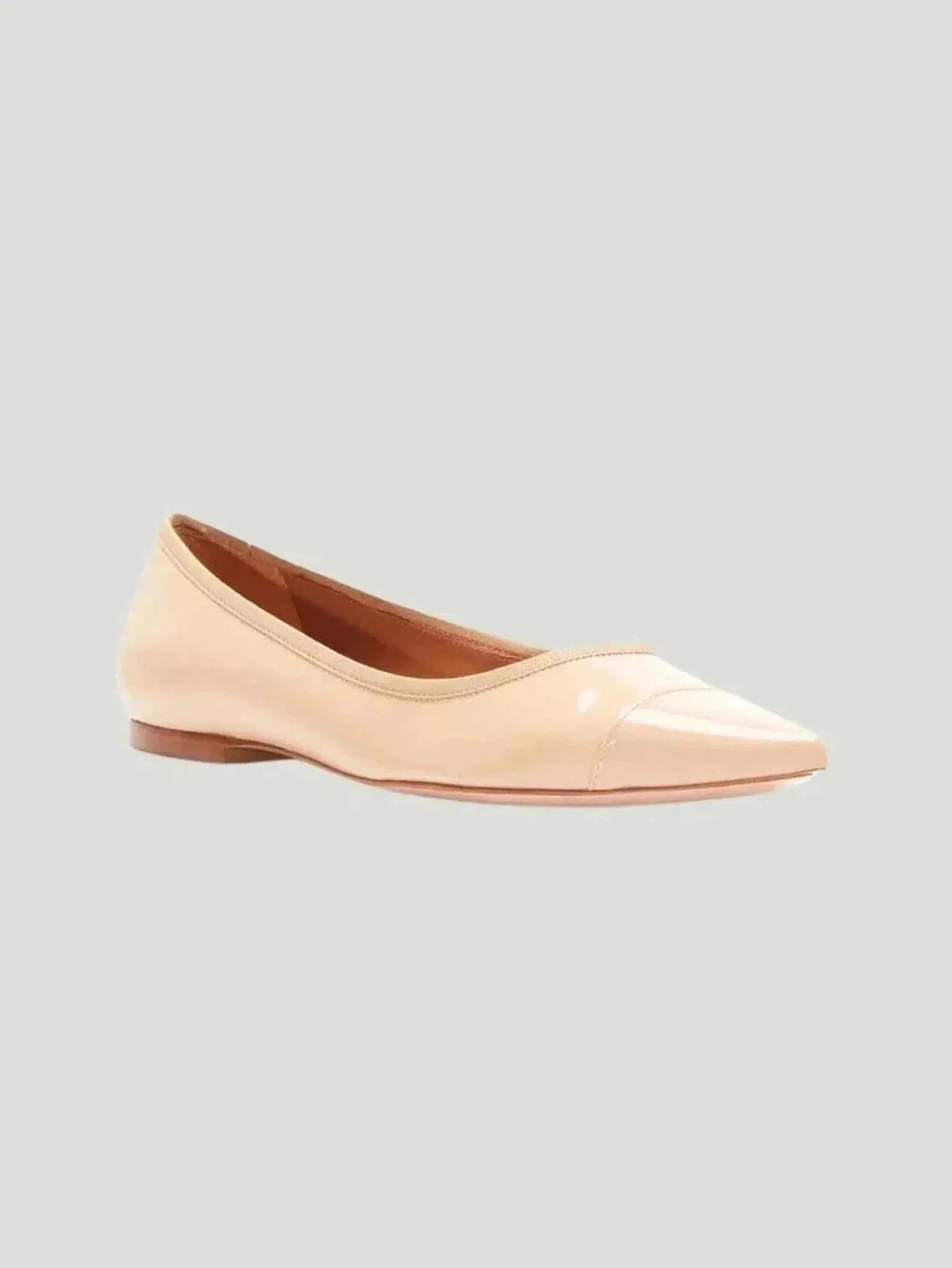 REBECCA ALLEN Nude Skim Ballet Flats