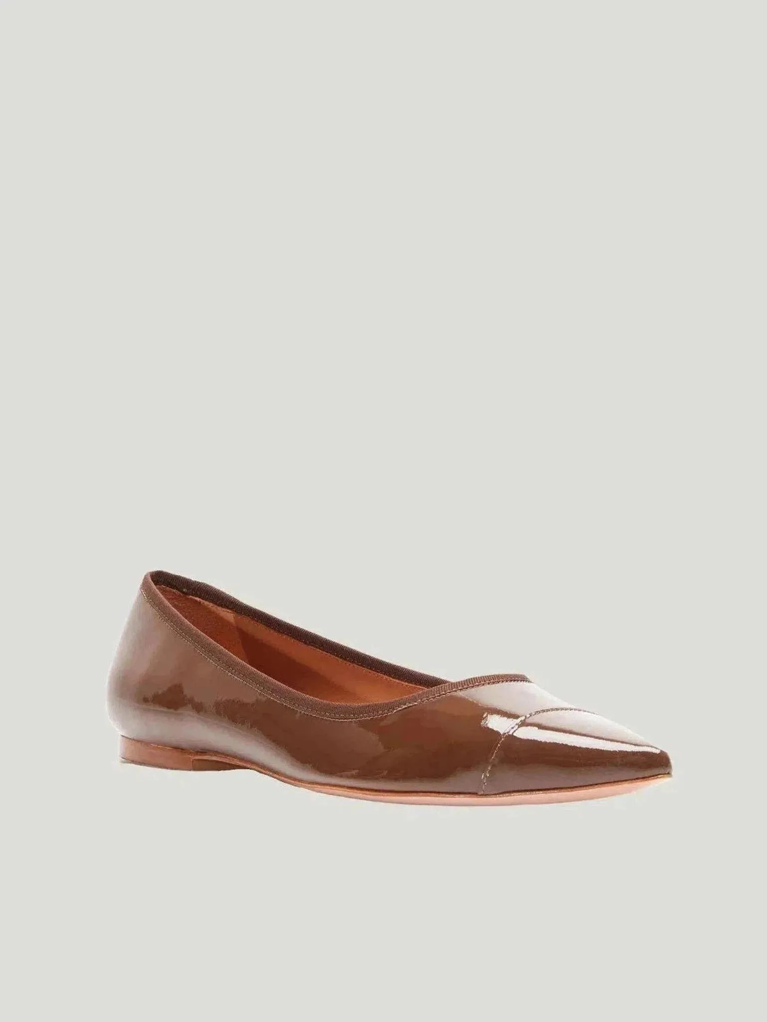 REBECCA ALLEN Nude Skim Ballet Flats