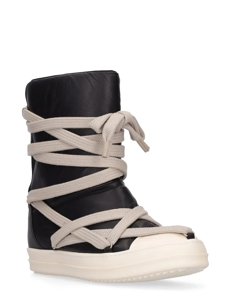 Rick Owens Puffer Mega Lace Boots RU02B2895-LLPW1