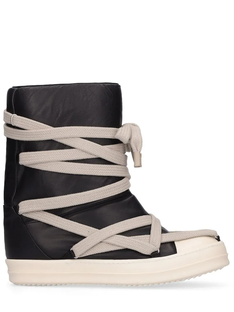 Rick Owens Puffer Mega Lace Boots RU02B2895-LLPW1