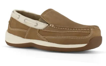 Rockport Women's ESD Slip-On Steel Toe Work Boat Shoe RK673