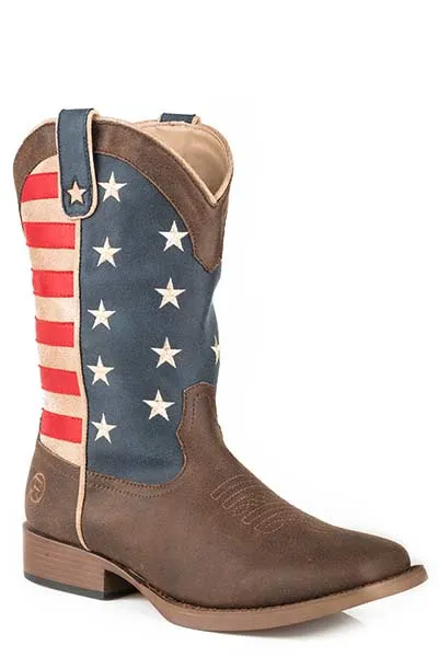 Roper Boys American Patriotic Boots Style 09-018-1902-0380