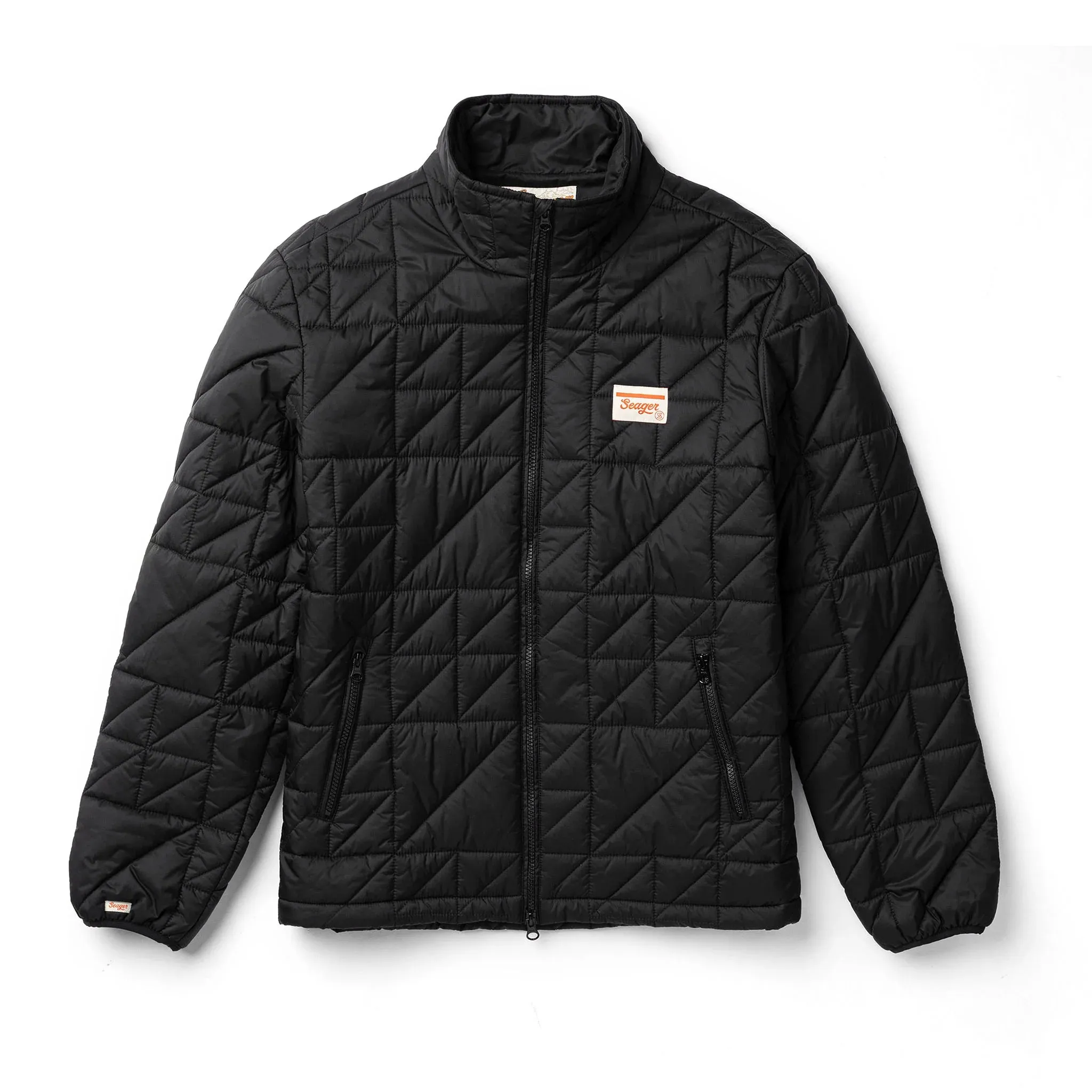 Ruff & Tuff Mock Neck Puff Jacket | Black | Seager Co.