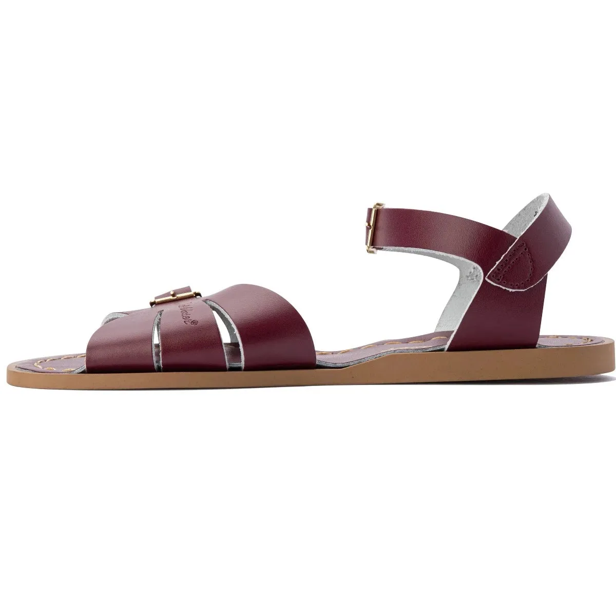 Salt Water Womens Classic Sandals (Claret)