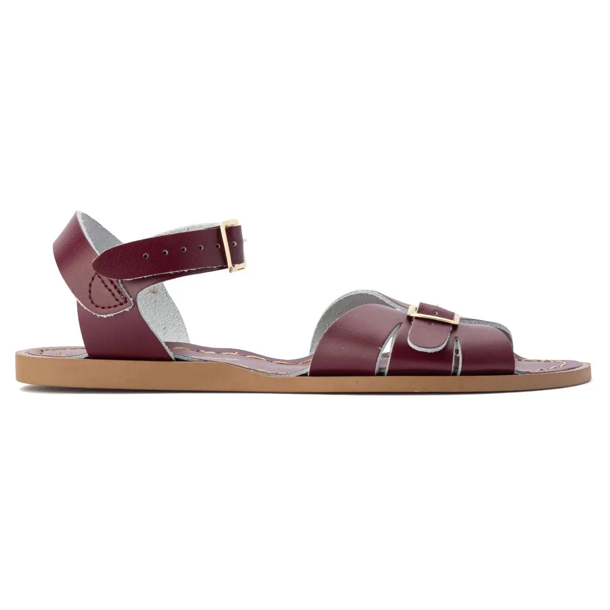 Salt Water Womens Classic Sandals (Claret)