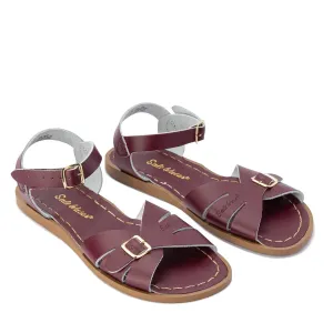 Salt Water Womens Classic Sandals (Claret)