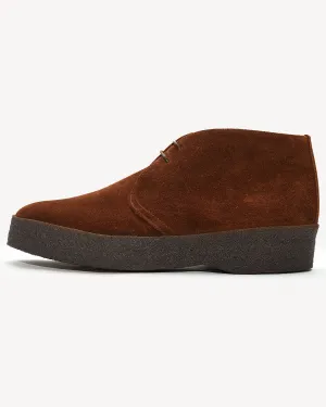 Sanders Hi-Top Chukka Boot - Chocolate Suede