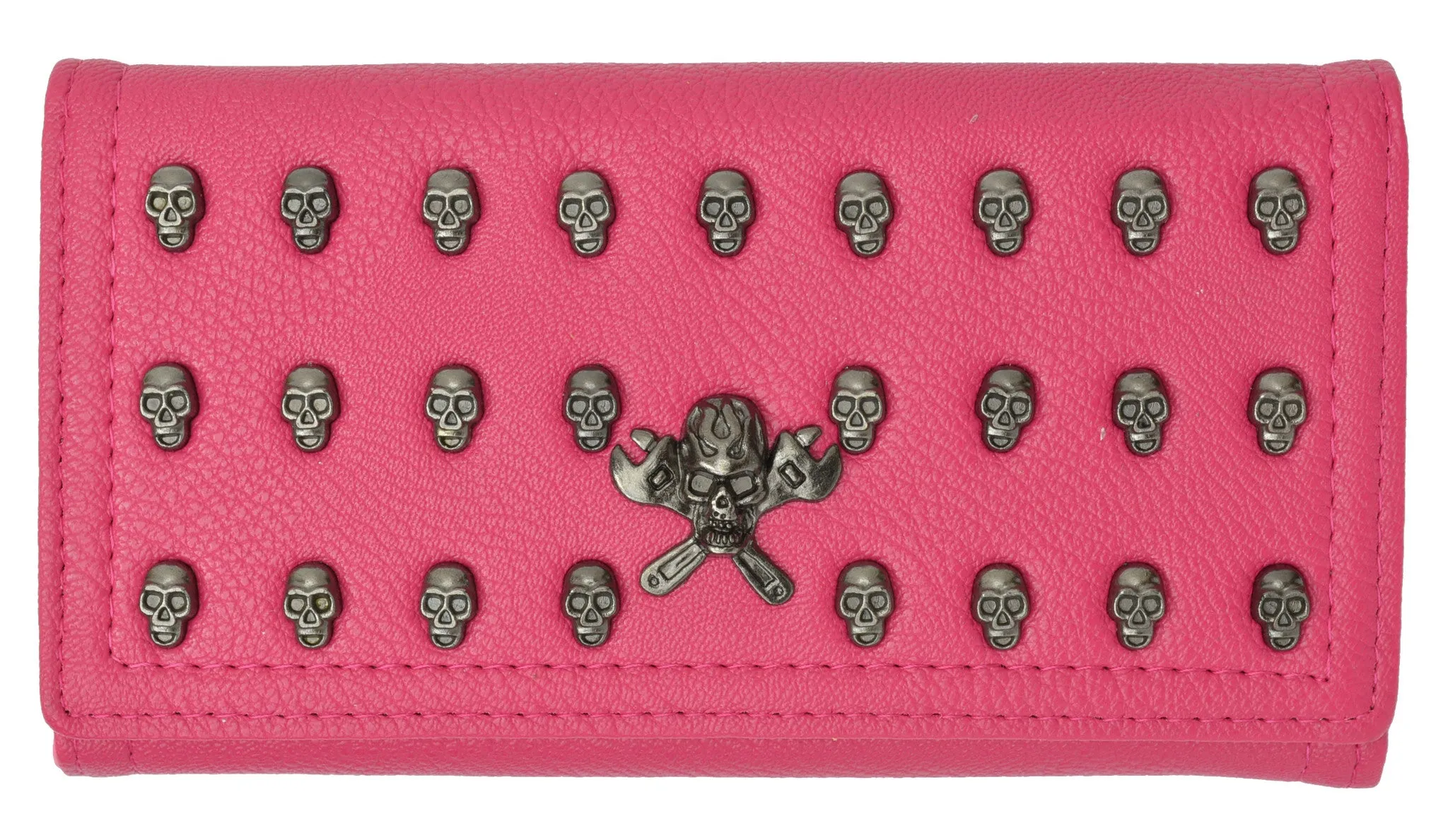 Skull Design Clutch Wallet For Ladies 137 01