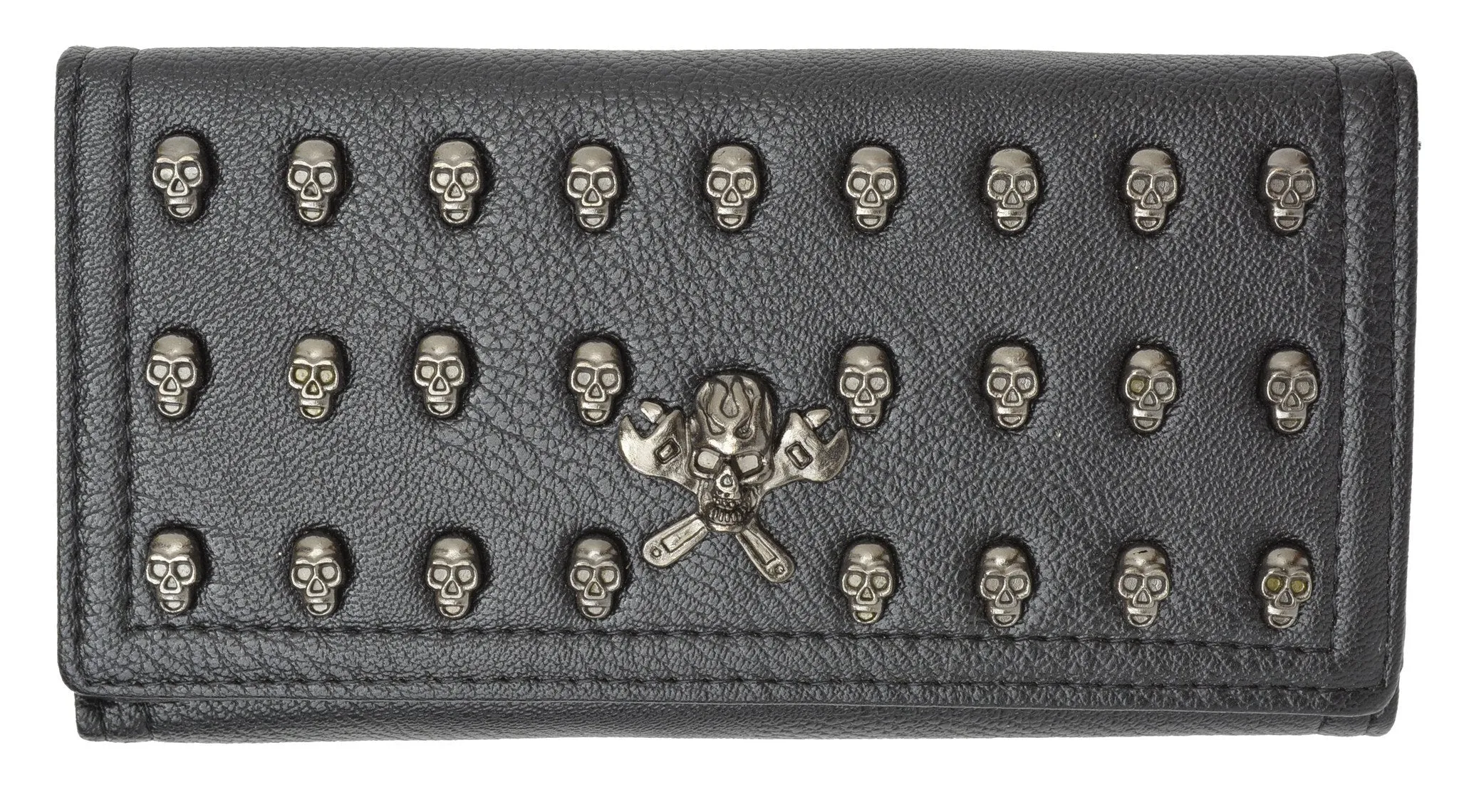 Skull Design Clutch Wallet For Ladies 137 01