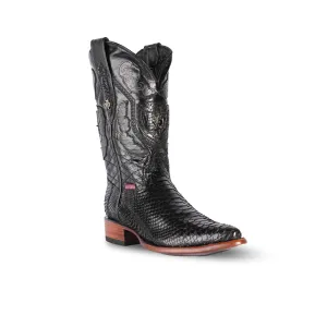 Texas Country Exotic Boot PP150 PYTHON NEGRO H82