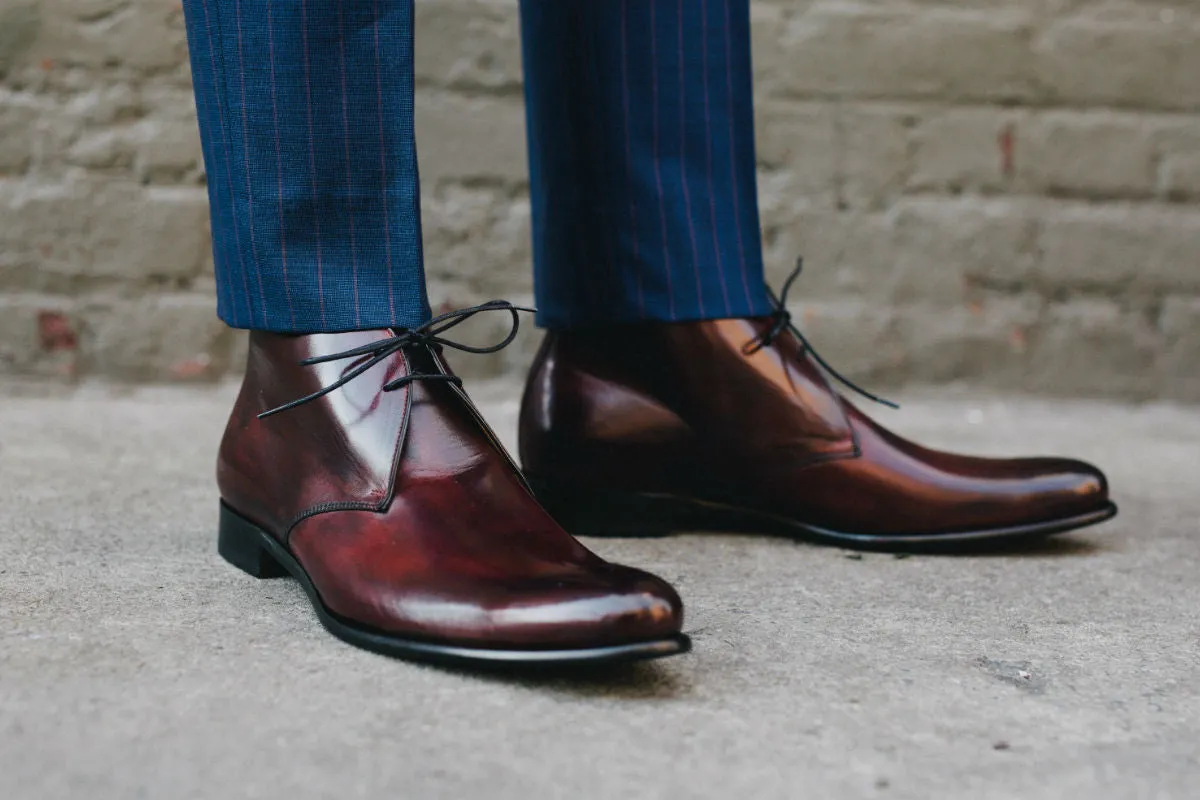 The Newman Chukka Boot - Oxblood