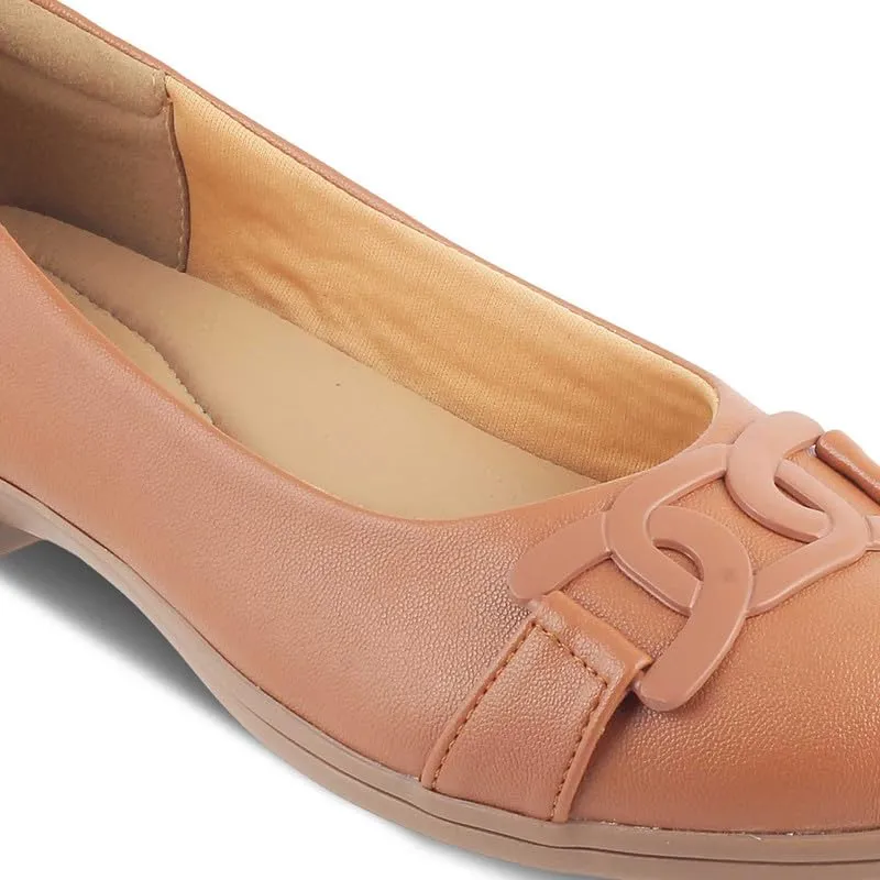 tresmode 239-BOLINGO TAN Women Flat Ballerina EU/36 UK/3