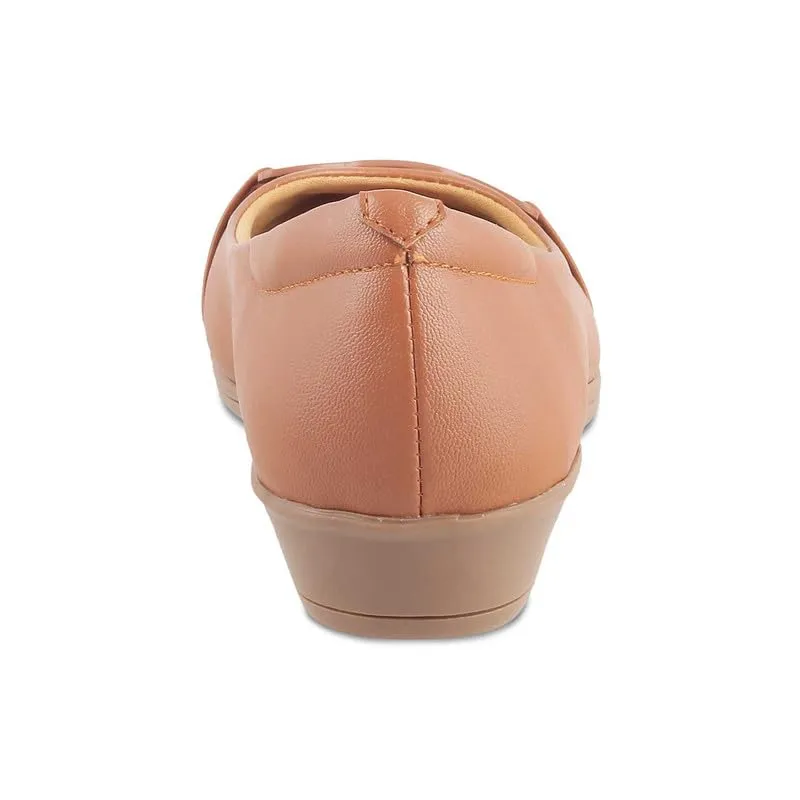 tresmode 239-BOLINGO TAN Women Flat Ballerina EU/36 UK/3