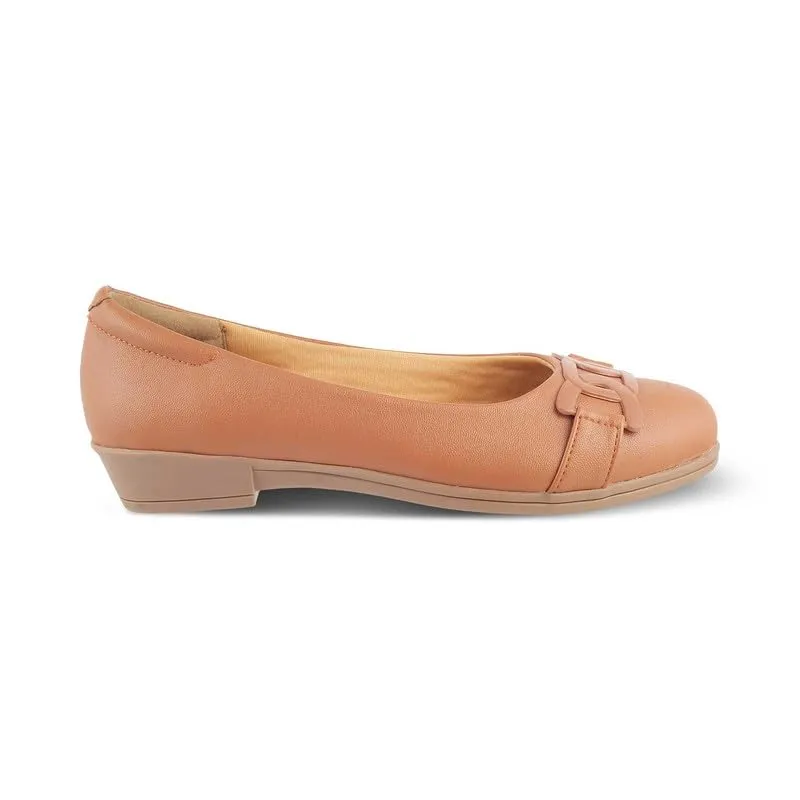 tresmode 239-BOLINGO TAN Women Flat Ballerina EU/36 UK/3