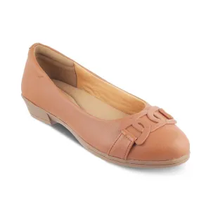 tresmode 239-BOLINGO TAN Women Flat Ballerina EU/36 UK/3