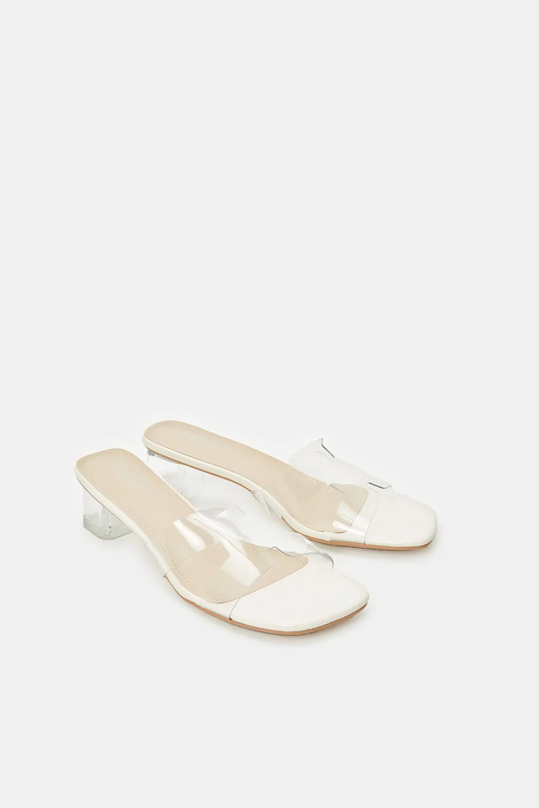 Women Clear Patent H Upper Mule