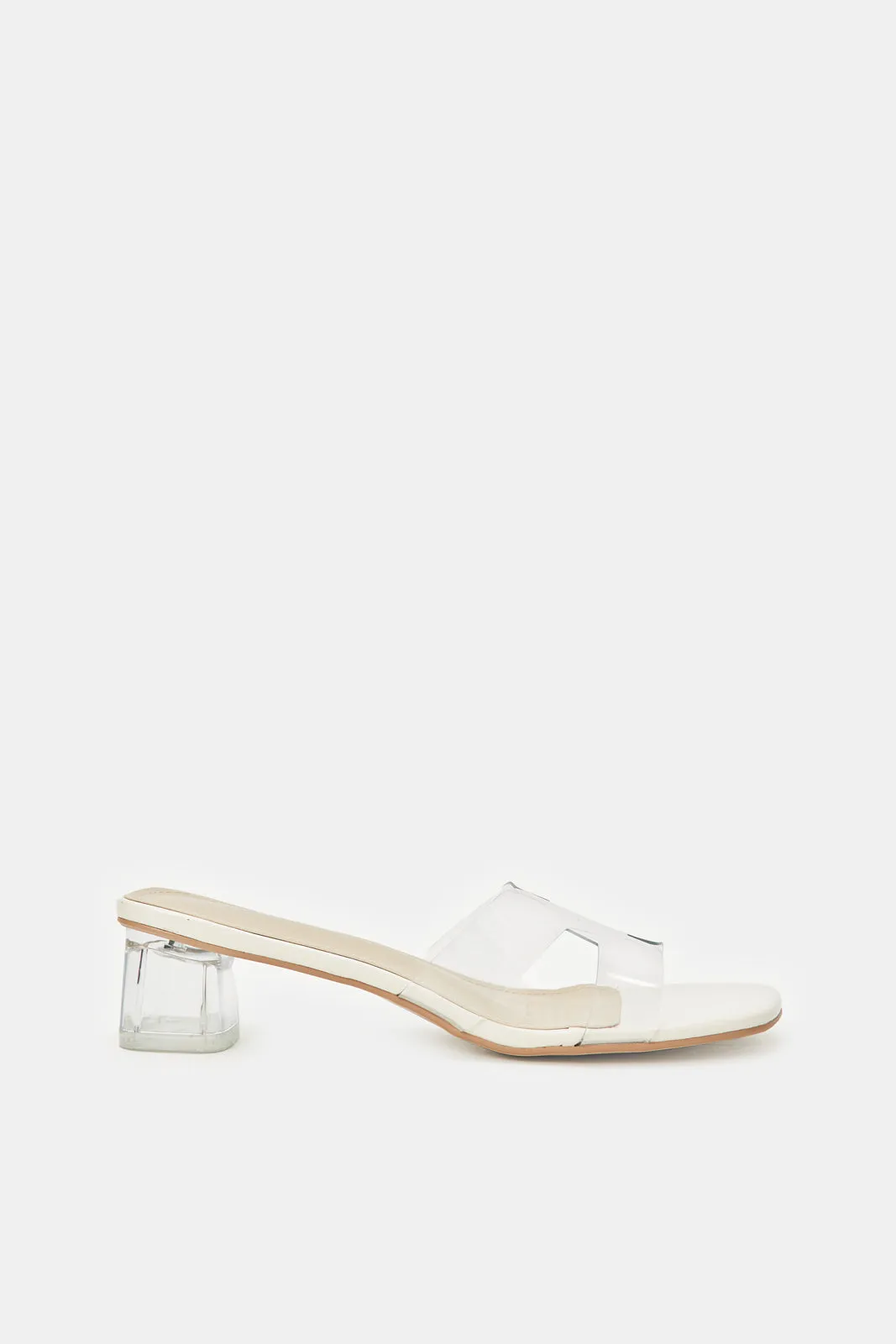 Women Clear Patent H Upper Mule