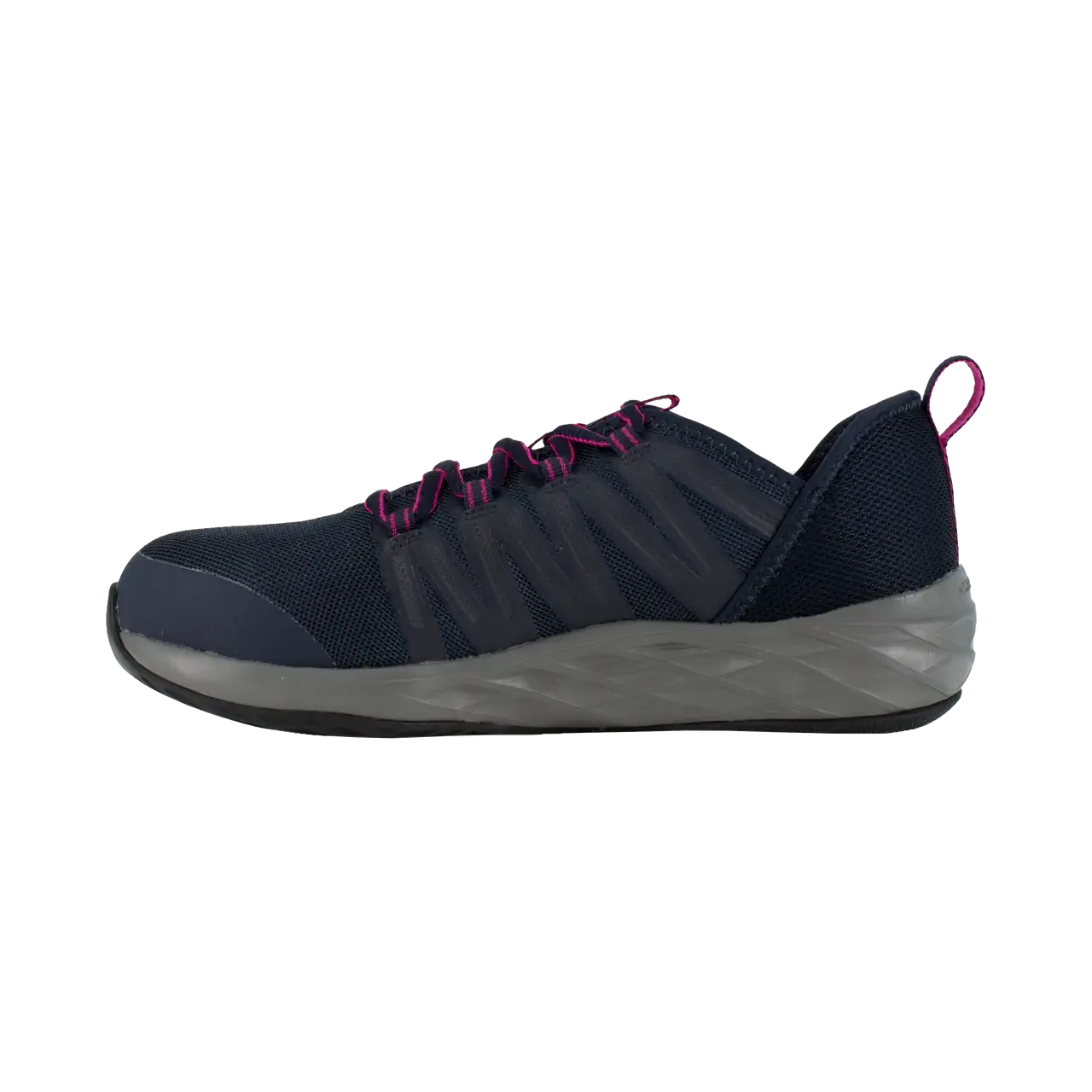 Women's Astroride Steel-Toe Athletic Work Shoe Dark Navy/Purple