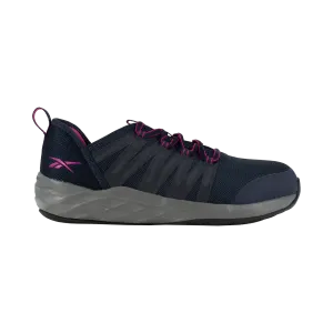 Women's Astroride Steel-Toe Athletic Work Shoe Dark Navy/Purple