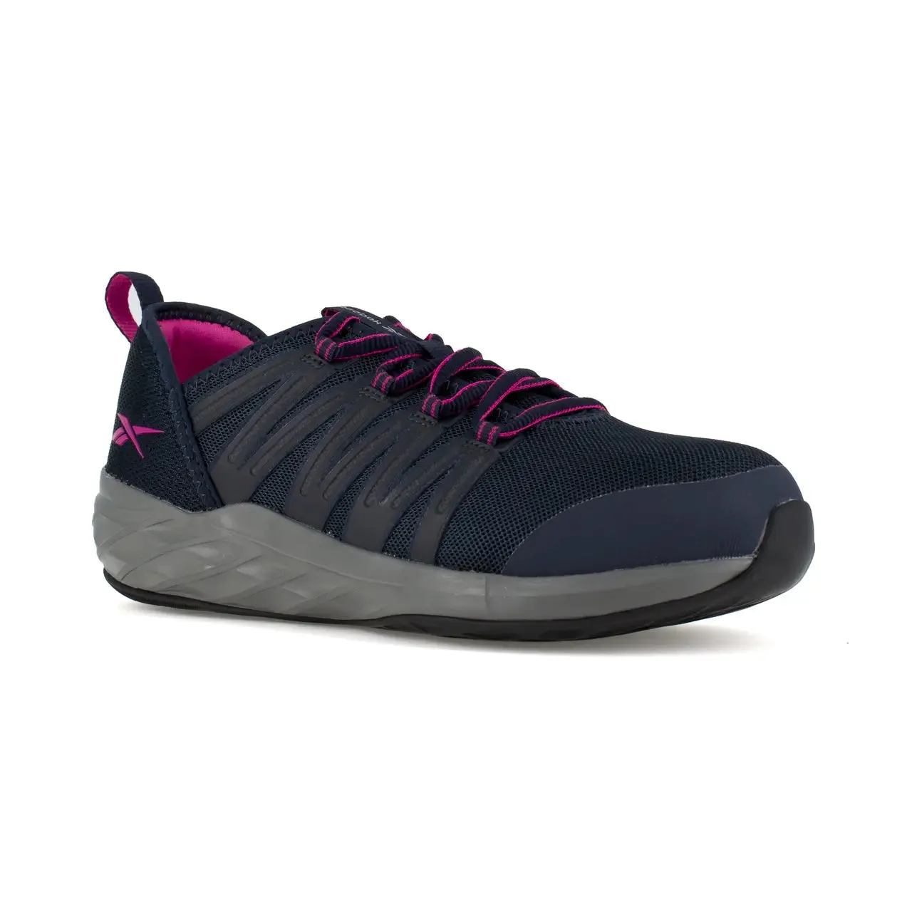 Women's Astroride Steel-Toe Athletic Work Shoe Dark Navy/Purple